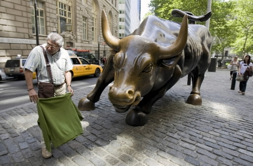 Bulius - Wall Street buliaus skulptūra Niujorke